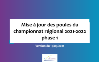 MAJ Poules championnat