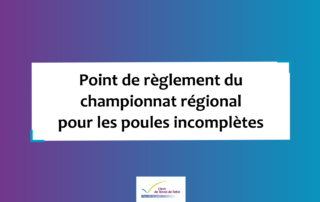 Rappel championnat