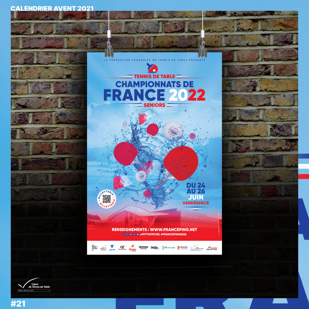Les Championnats de France 2022 auront lieu au Vendéspace du 24 au 26